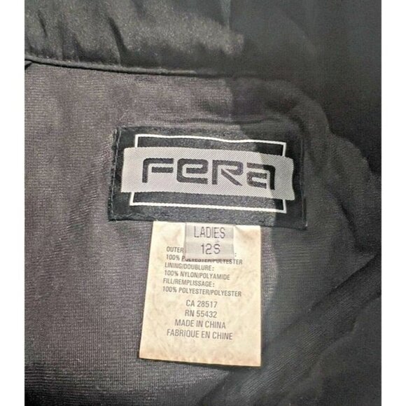 Wom 12S FERA Ski Snowboarding Sledding Pants Black Lined Pockets Adjustable Legs - Picture 5 of 7